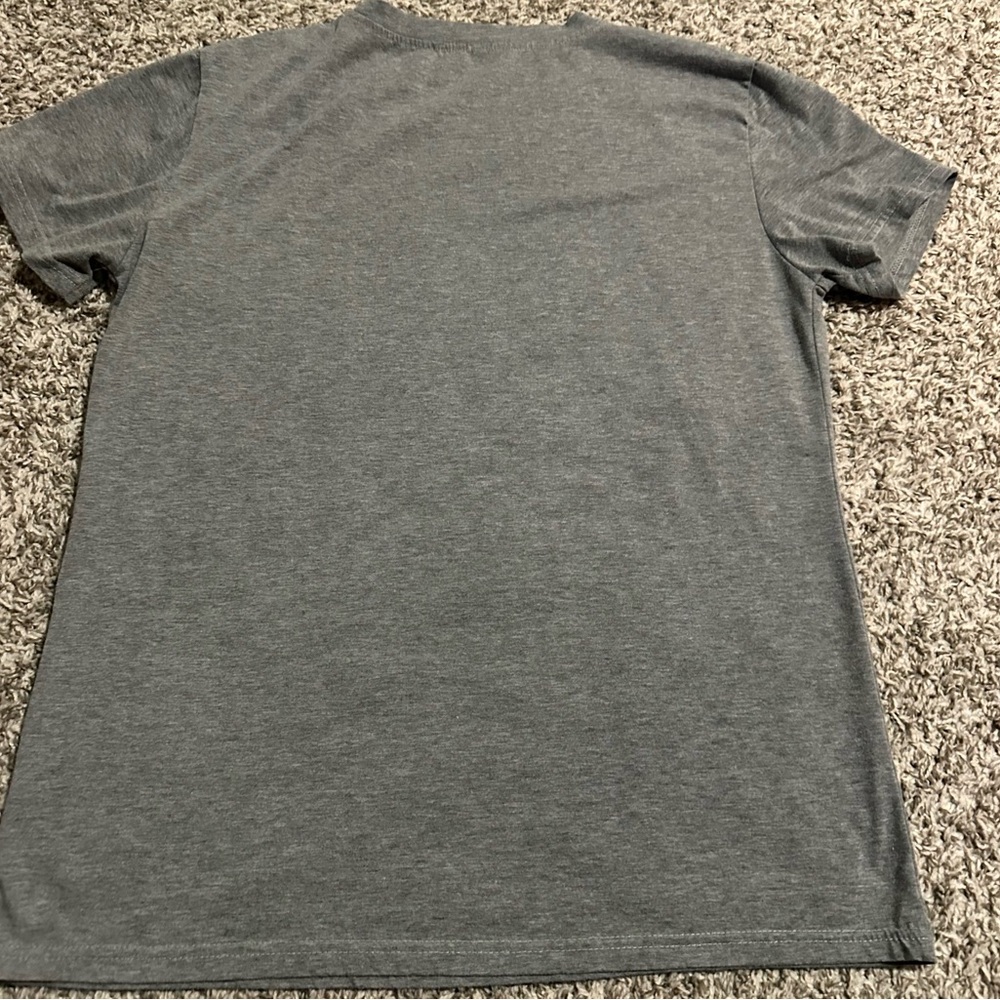 Distressed Leopard Lips Graphic Tee - Heather Gray - Size XL - Picture 5 of 6